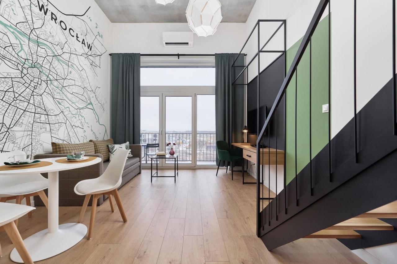 Mezzanine Studio Apartments Zarembowicza Wroclaw Airport By Renters Kültér fotó